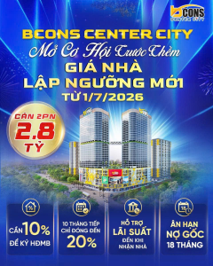 Giá bán Bcons Center City