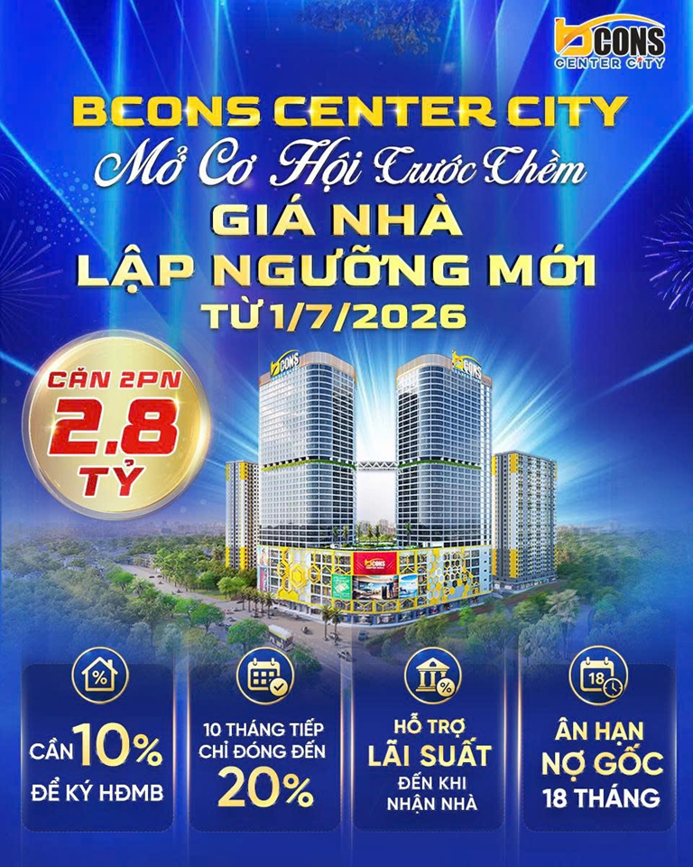 Giá bán Bcons Center City 