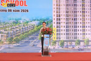 Ông Lê Như Thạch - Chủ tịch HĐQT Tập đoàn Bcons chia sẻ về tâm huyết mang trường học B.School vào dự án.