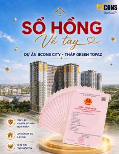 Sổ hồng Bcons City tháp Green Topaz