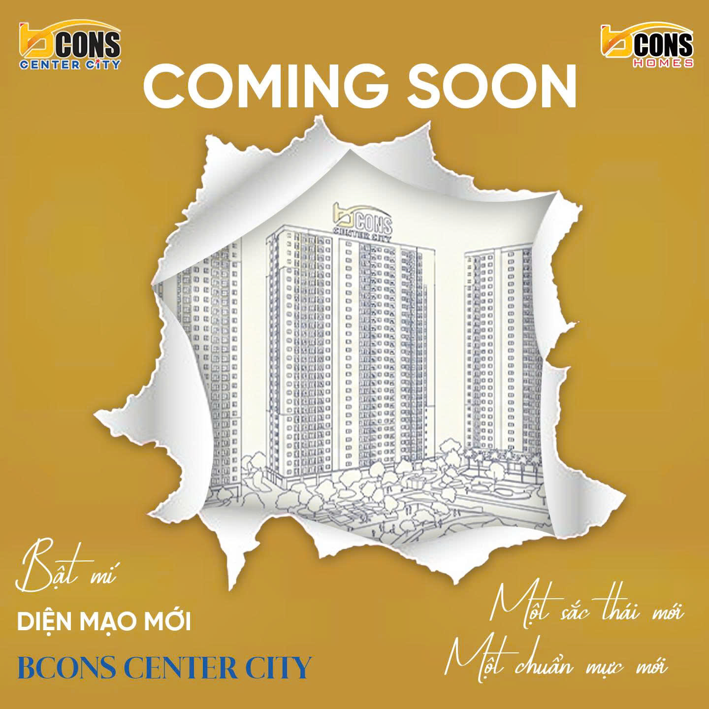 COMING SOON: Diện Mạo Mới Bcons Center City Đang Hé Lộ