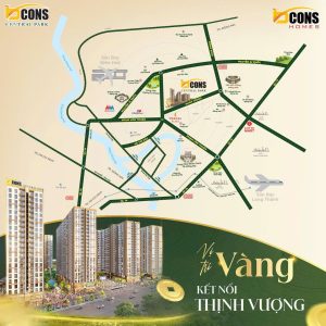 Vị trí dự án bcons Central Park Biên Hòa